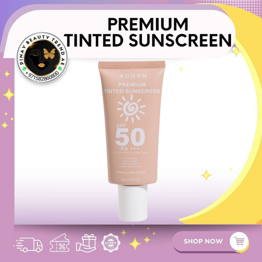 Adorn Premium Tinted Sunscreen SPF50pa+++ 50g