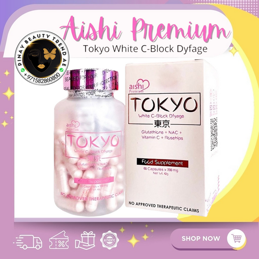 Aishi Tokyo White C-Block Dfyage Premium 42,000mg Japan Glutathione 60's Capsules