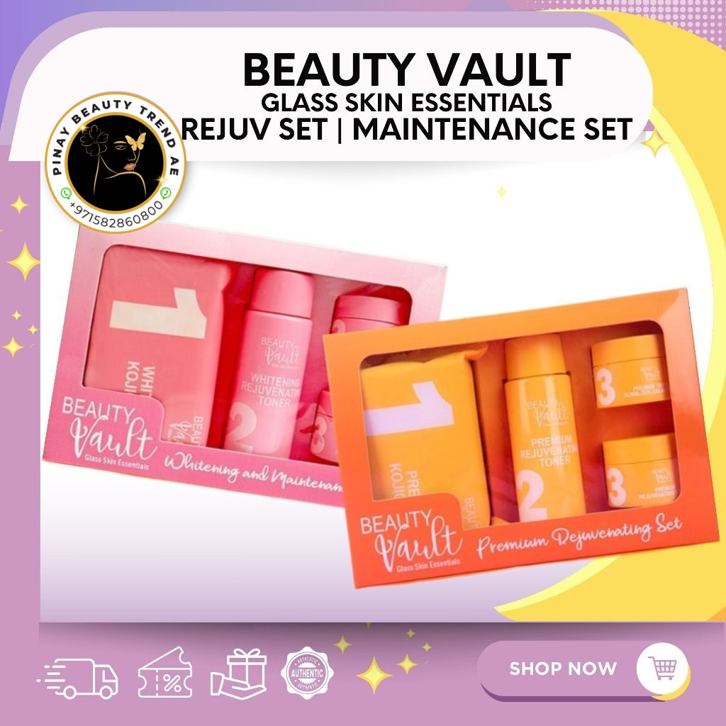 Beauty Vault Premium Rejuvenating and Whitening Maintenance Set