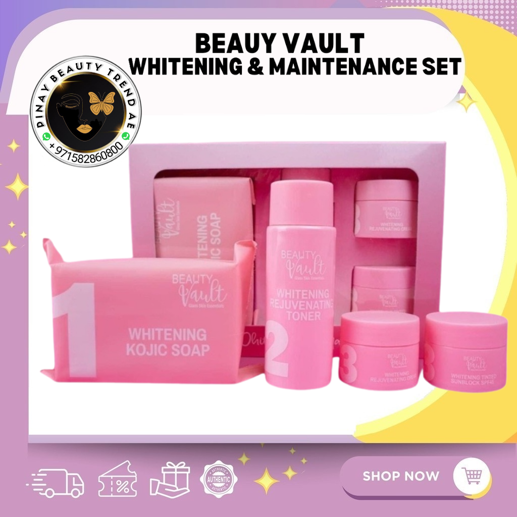 Beauty Vault Premium Rejuvenating and Whitening Maintenance Set