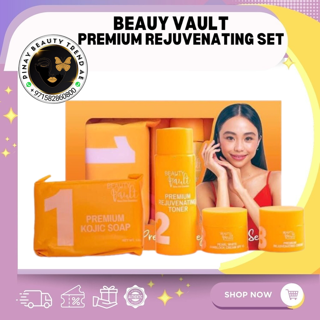 Beauty Vault Premium Rejuvenating and Whitening Maintenance Set