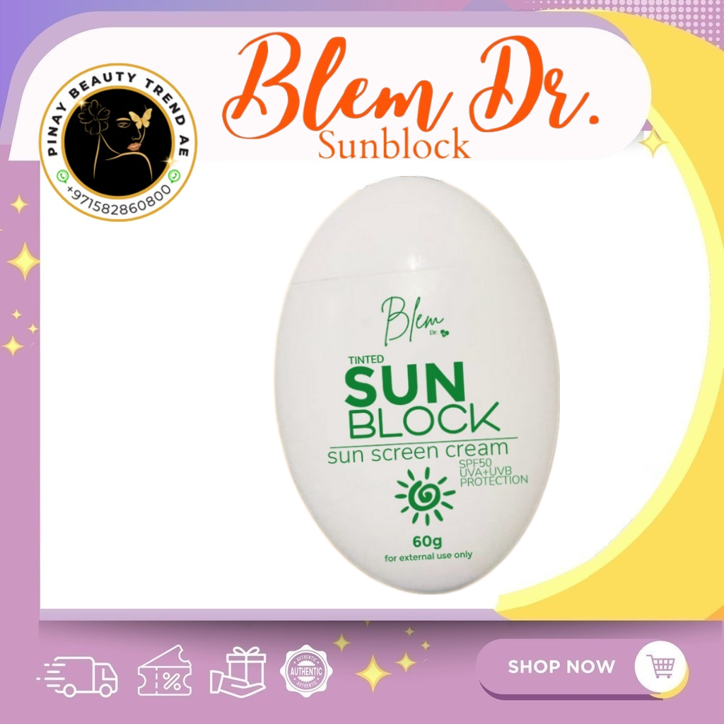 Blem Dr Tinted Sunblock Sunscreen Cream 60g