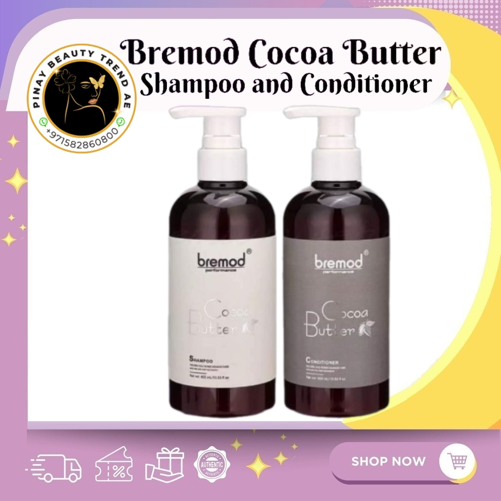 Bremod Premium Cocoa Butter Shampoo And Conditioner 400ml