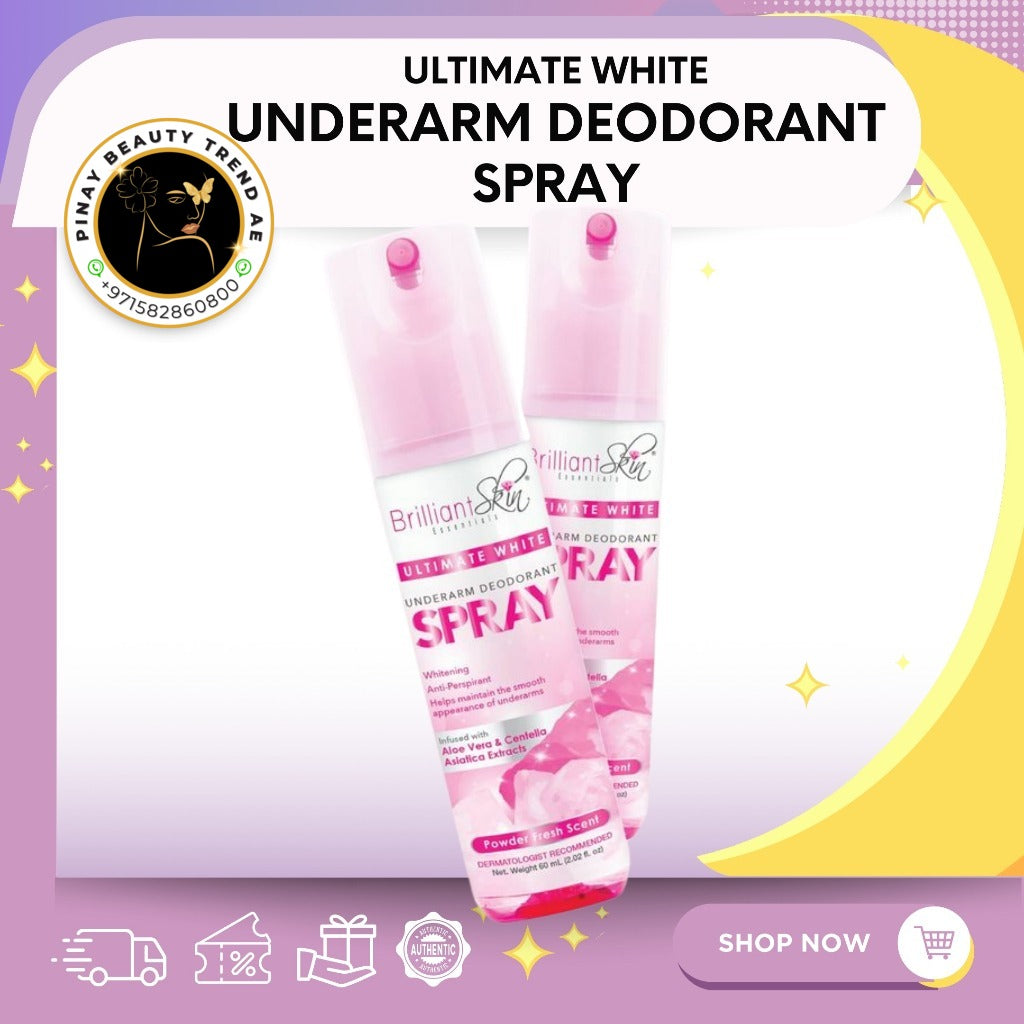 Brilliant Ultimate White Underarm Deodorant Spray 60ml