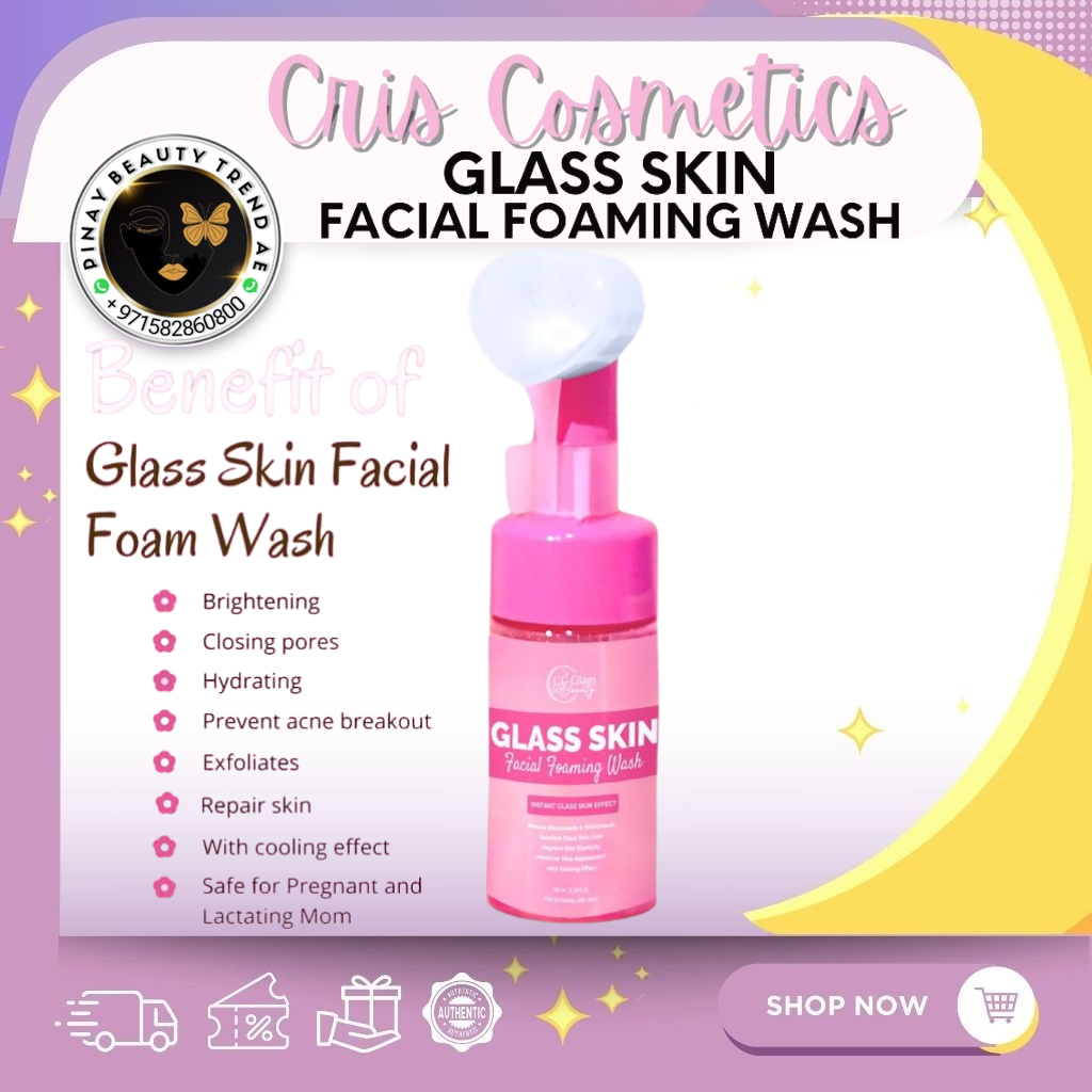 Cris Cosmetics CC Glam & Beauty Glass Skin Facial Foaming Wash 100ml