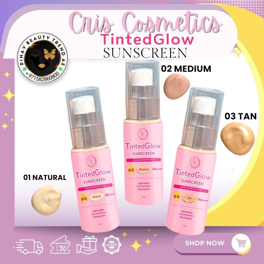 Cris Cosmetics CC Glam & Beauty Tinted Glow Sunscreen 30ml