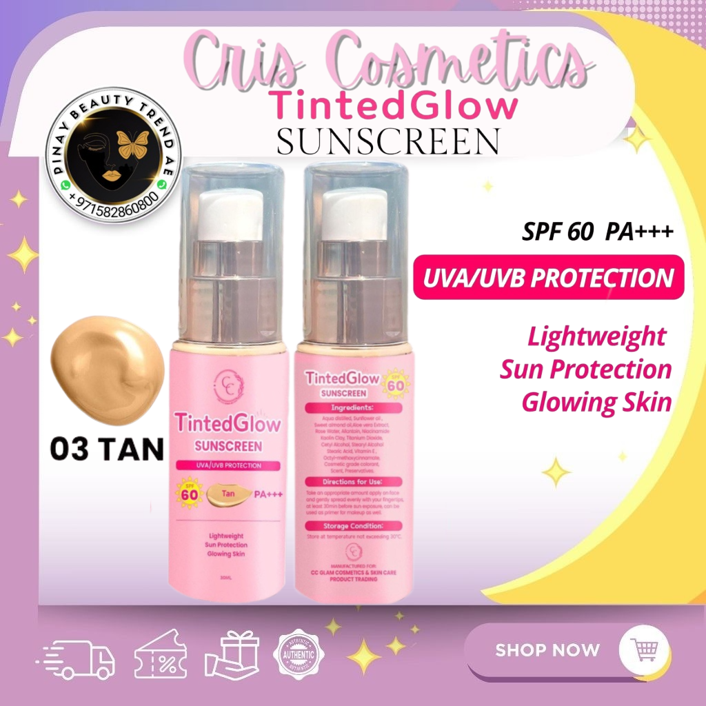 Cris Cosmetics CC Glam & Beauty Tinted Glow Sunscreen 30ml