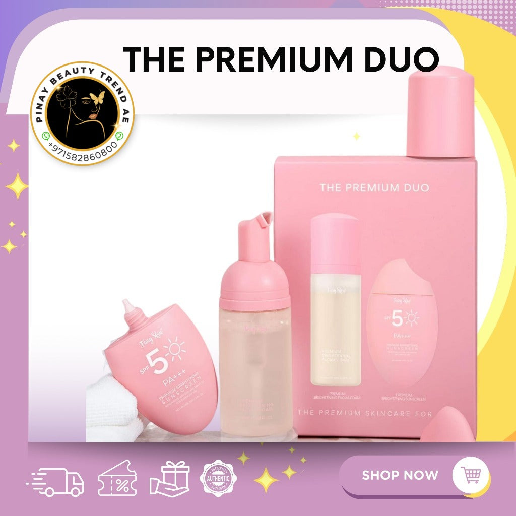 Fairy Skin Premium Duo Set (Sunscreen and Facial Foam)