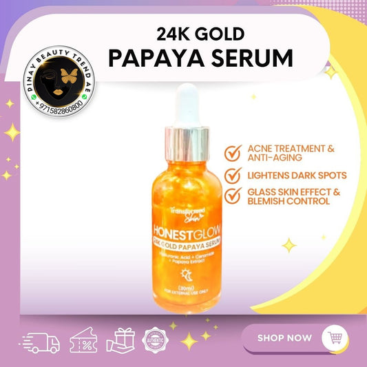 Honest Glow Papaya 24k Gold Serum 30ml