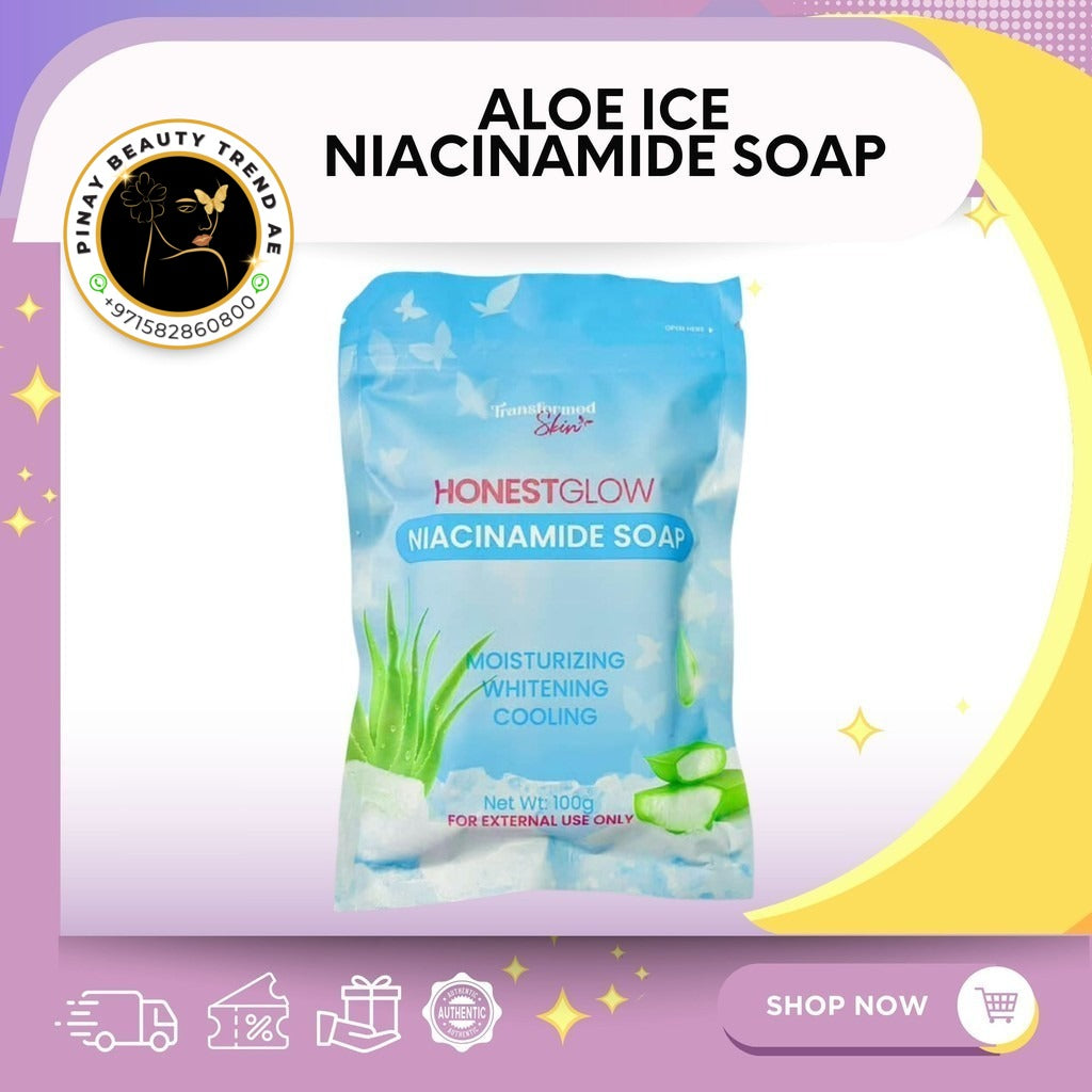 Honest Glow Aloe Ice Niacinamide Soap 100g