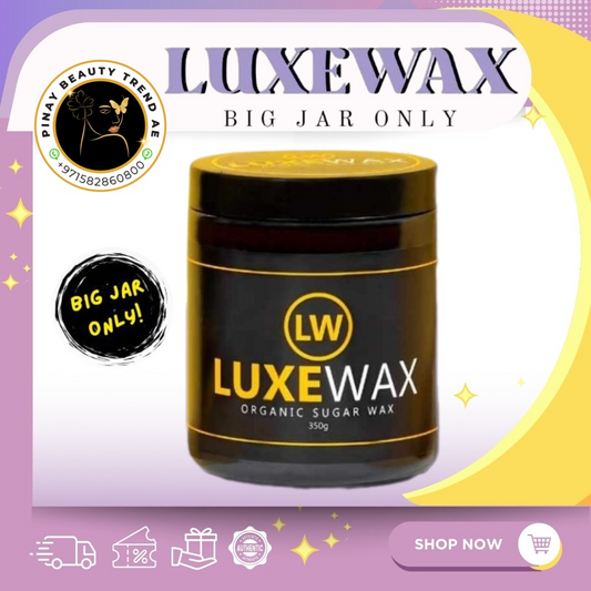 Luxewax Organic Sugar Wax Hair Removal Big Jar 350g