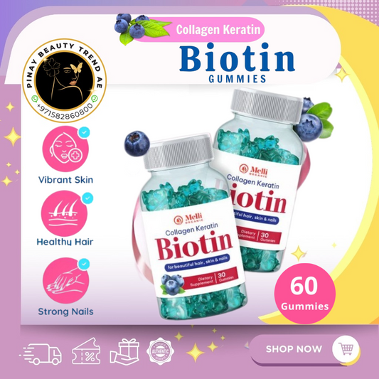 Melli Collagen Keratin Biotin Gummies 60's Gummies