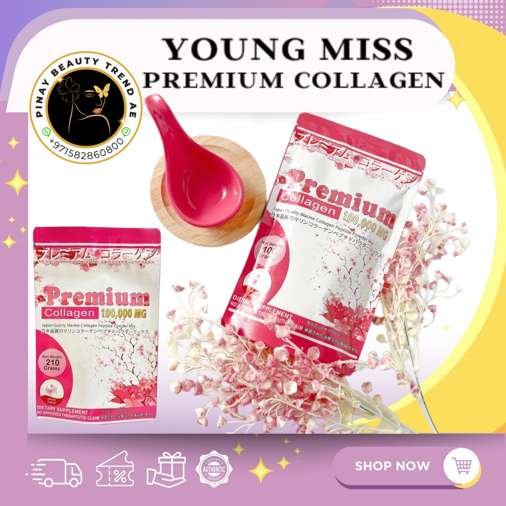 Young Miss Premium Collagen 100,000mg Japan Quality Marine Collagen Powder Mix 100g