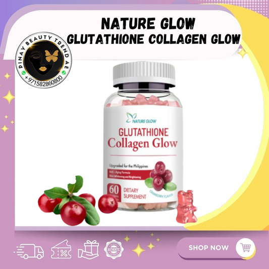 Nature Glow Glutathione Collagen Glow Cranberry 60's Gummies