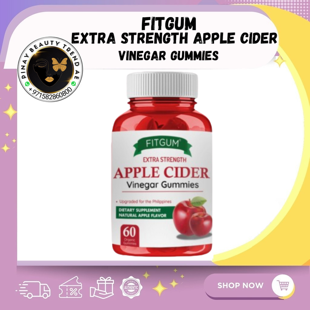 Fitgum Apple Cider Vinegar Gummies 60's Gummies