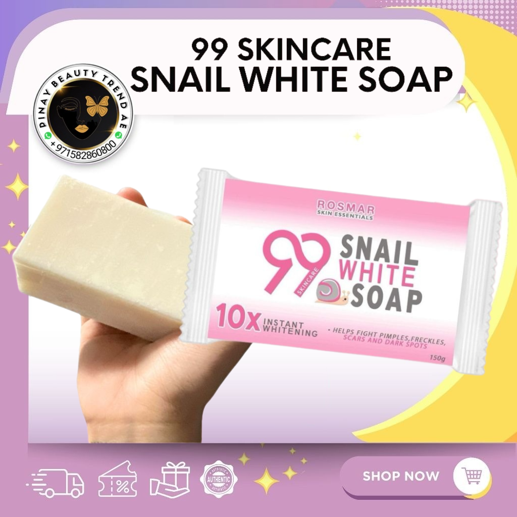 Rosmar 99 Skincare Snail White Soap 150g