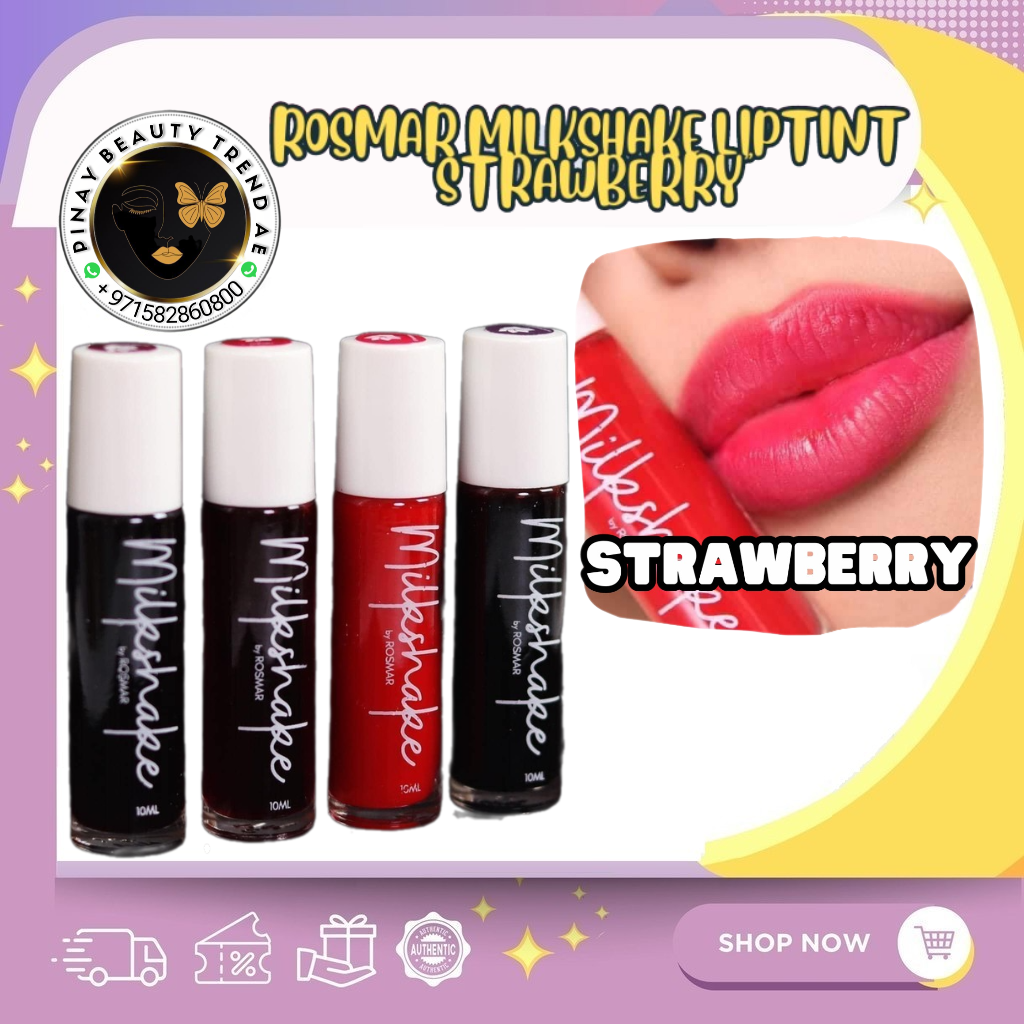 Rosmar Milkshake Lip Tint Cheek & Lip Liptint Lipstain 10ml