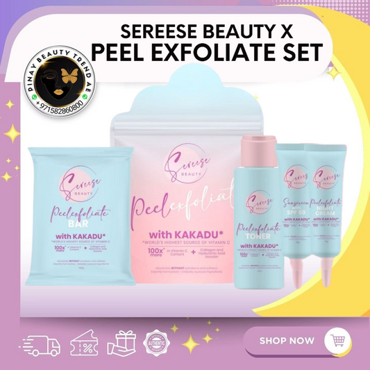 Sereese X Peel exfoliate with Kakadu Set VitaminC Collagen Kakadu Facial Set