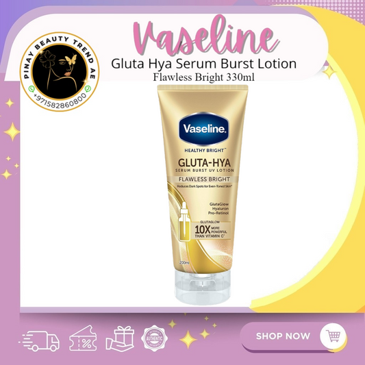 Vaseline Gluta Hya Serum Burst Lotion Flawless Bright 330ml