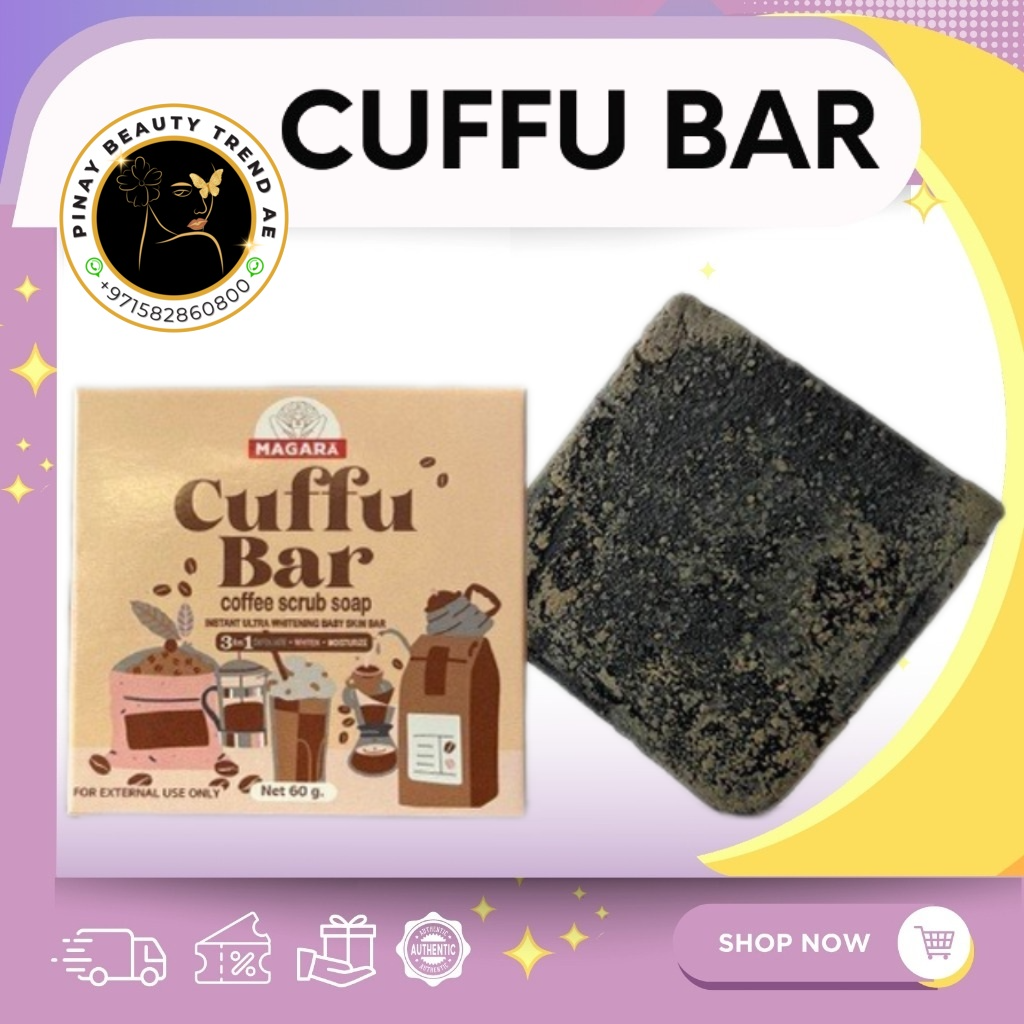 Magara Skin Cuffu Bar 3in1 Scrub Soap 60g & Cuffu Buff 70g