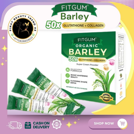 Fitgum Barley Glutathion Collagen Green Power 15's