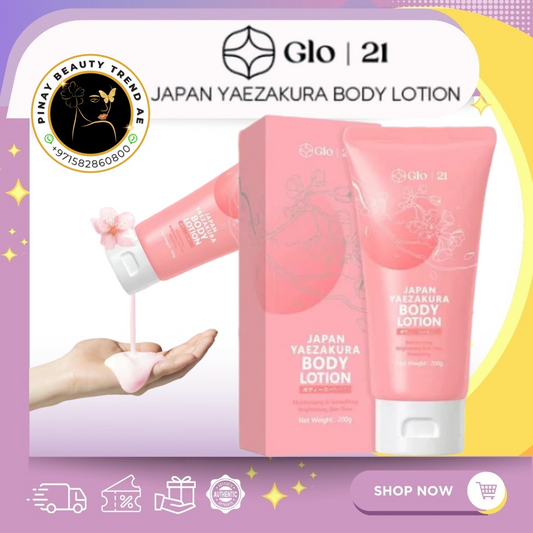 Glo 21 Yaezakura Brightening Moisturizing Body Lotion 200g