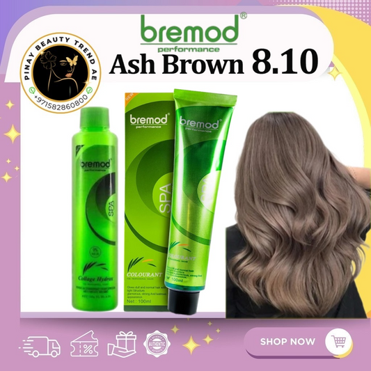 Bremod 8.10 Ash Brown Hair Color 100ml